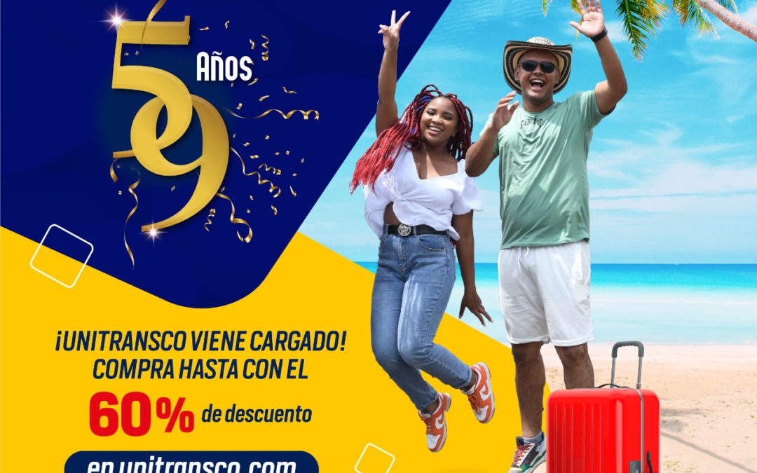 ¡Celebra nuestros 59 años viajando por el Caribe!